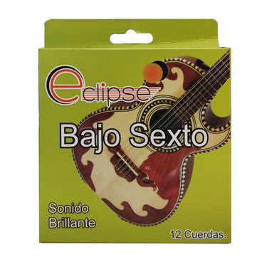 Encordadura Eclipse P/Bajo Sexto Negra, Bx-12c/Neg